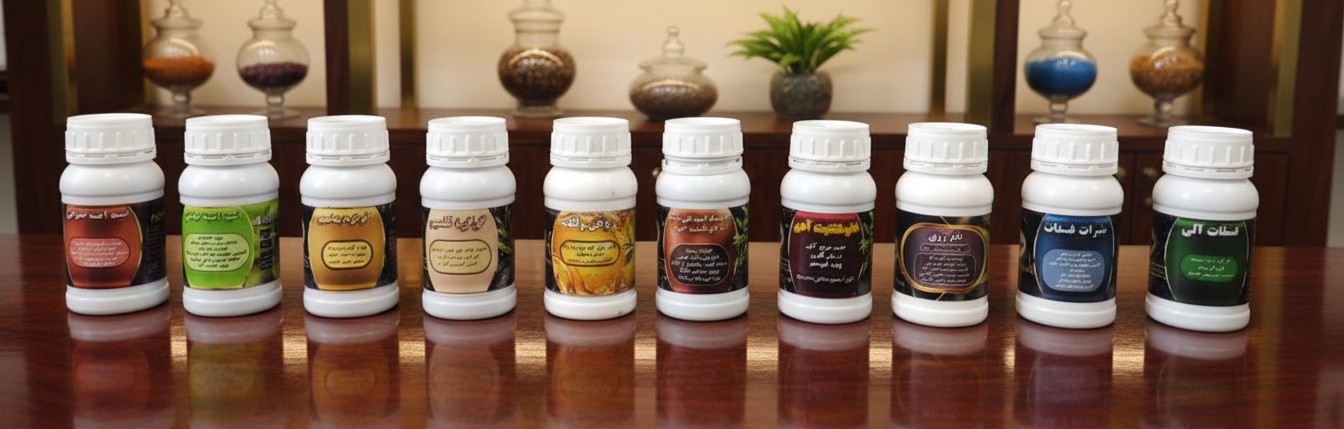 نمای محصولات مایع نانو کود پویا در بسته‌بندی‌های ۱، ۵ و ۲۰ لیتری - افزایش بازدهی کشاورزی